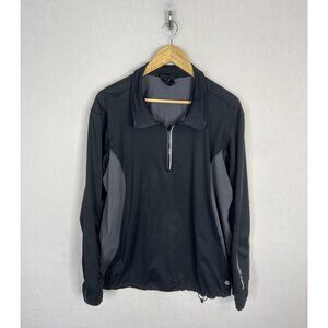Galvin Green Gore Windstopper Golf Pullover Mens Large Black 1/4 Zip Jacket